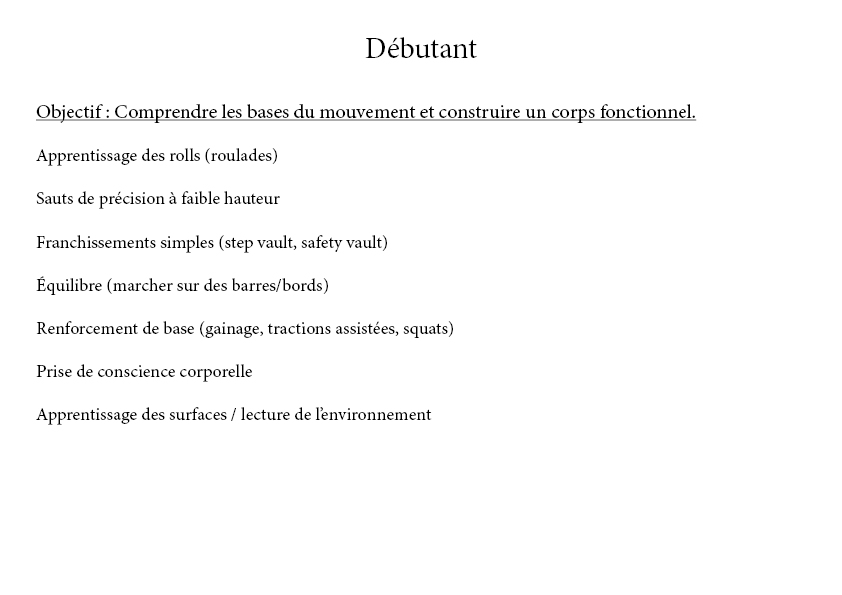 pyramide débutant