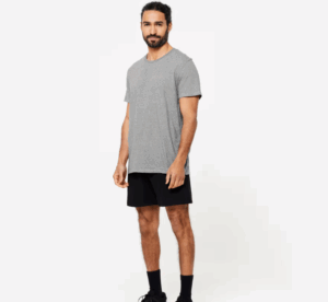 decathlon t-shirt gris homme