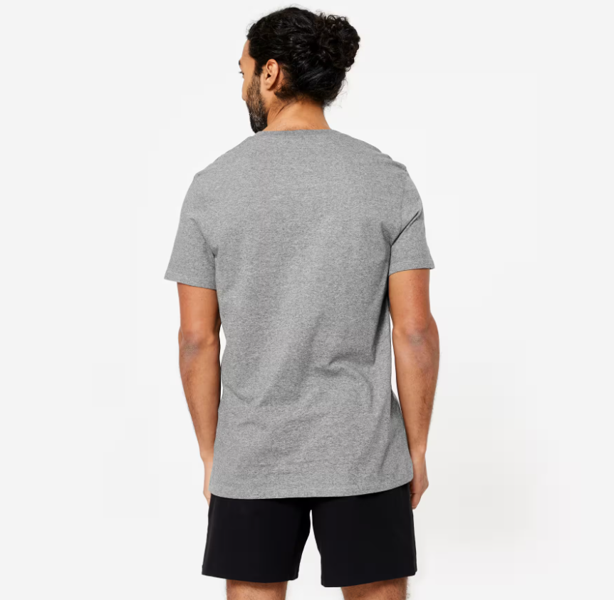 decathlon t-shirt gris homme