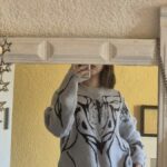 Pull tricoté déchiré